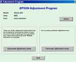 Сервисная программа для принтера Epson S22 Adjustment Program