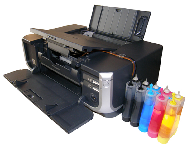 СНПЧ SuperPrinter для принтеров Canon Pixma iP4300, 5300 с емкостями ОФИС (по 80 мл)